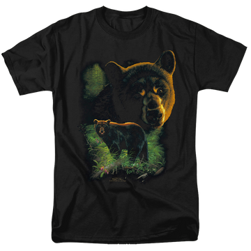 Black men's regular fit t-shirt with Wild Wings Black Bears graphic