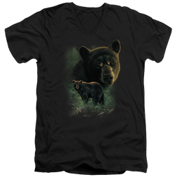 Wild Wings Black Bears - Men's V-Neck T-Shirt Men's V-Neck T-Shirt Wild Wings   