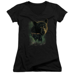 Wild Wings Black Bears - Juniors V-Neck T-Shirt Juniors V-Neck T-Shirt Wild Wings   