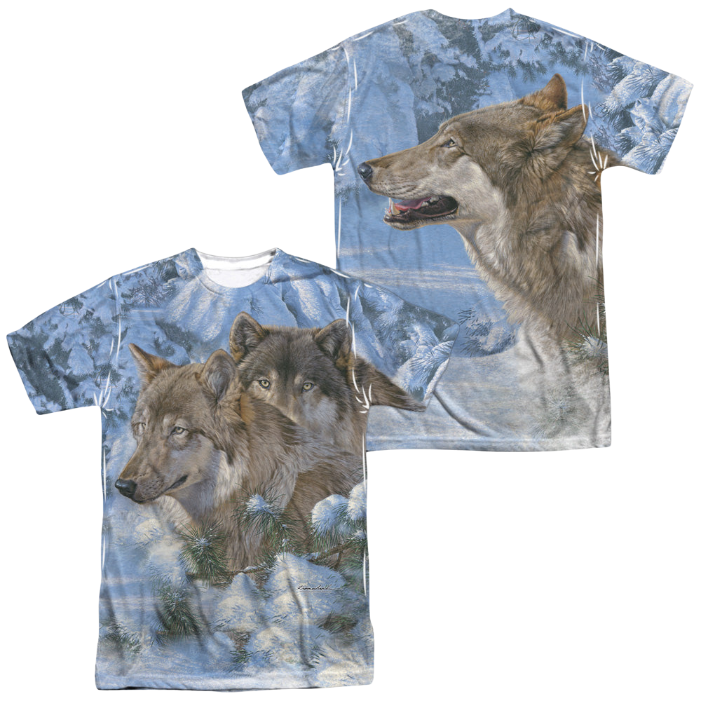 Wild Wings Winters Warmth (Front - Men's All-Over Print T-Shirt Men's All-Over Print T-Shirt Wild Wings   