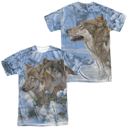 Wild Wings Winters Warmth (Front - Men's All-Over Print T-Shirt Men's All-Over Print T-Shirt Wild Wings   