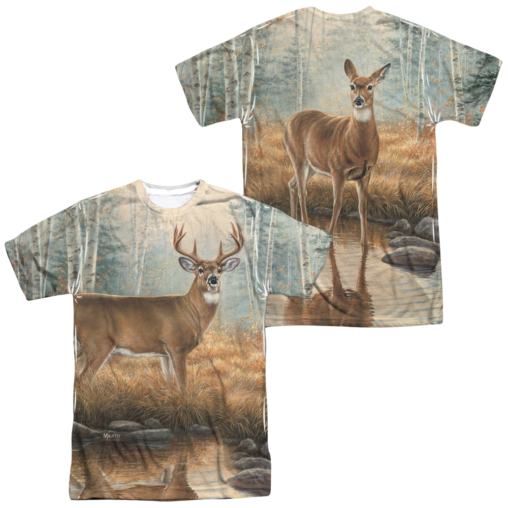 Wild Wings Autumn Reflections (Front/Back Print) - Men's All-Over Print T-Shirt Men's All-Over Print T-Shirt Wild Wings   