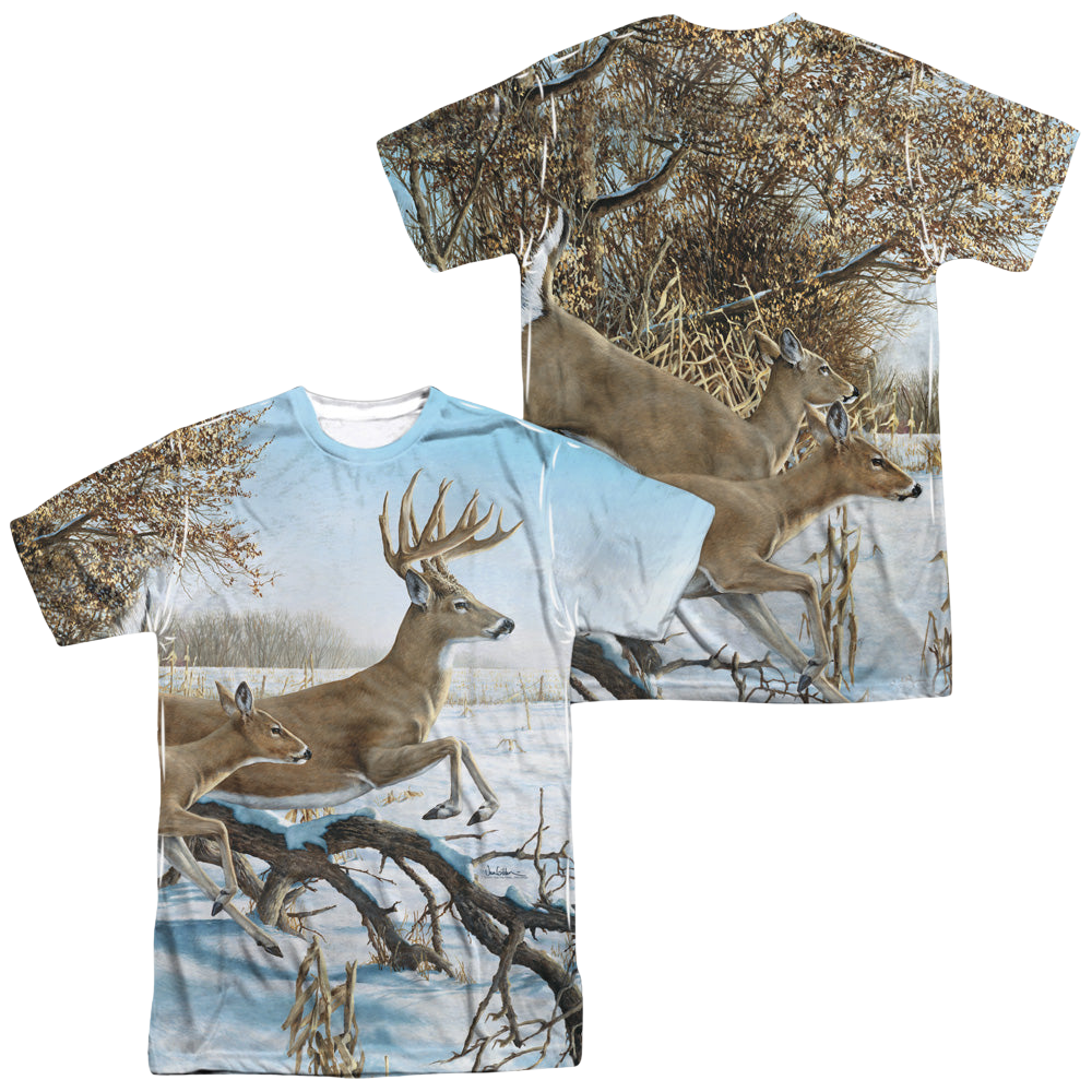 Wild Wings Breaking Cover (Front/Back Print) - Men's All-Over Print T-Shirt Men's All-Over Print T-Shirt Wild Wings   
