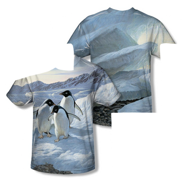 Wild Wings Penguins youth all-over print t-shirt for ages 8 to 12