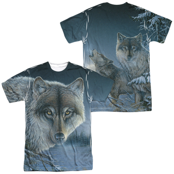 Wild Wings Midnight Wolves men's all-over print t-shirt