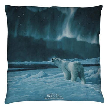 Wild Wings Polar Night Light 2 throw pillow
