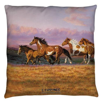 Wild Wings Sunset Cruise 2 throw pillow