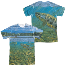 Wild Wings Bighorn River (Front/Back Print) - Men's All-Over Print T-Shirt Men's All-Over Print T-Shirt Wild Wings   