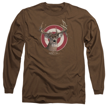 Coffee men's long sleeve t-shirt with Wild Wings Target graphic