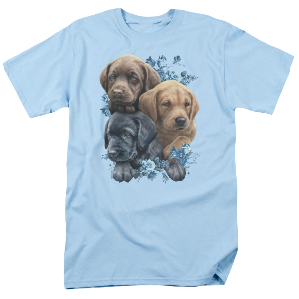 Wild Wings Puppy Pile - Men's Regular Fit T-Shirt Men's Regular Fit T-Shirt Wild Wings   