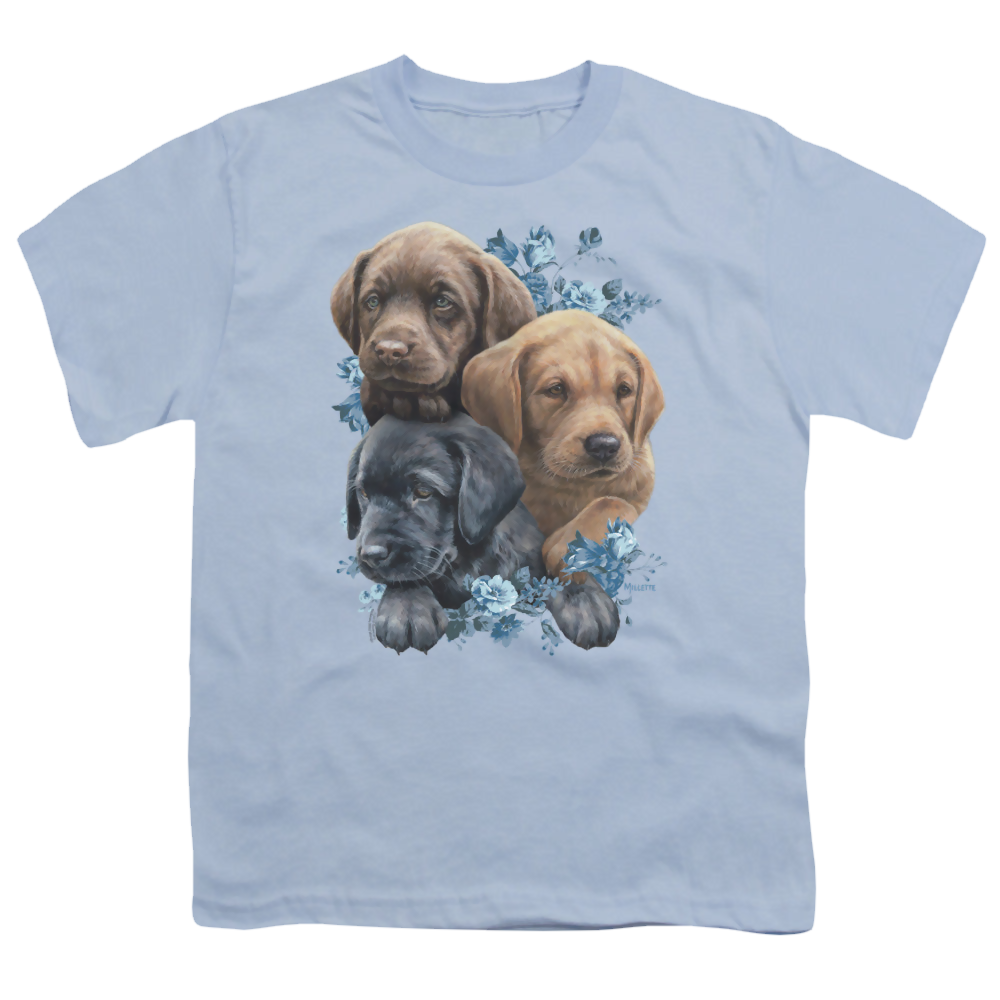 Wild Wings Puppy Pile - Youth T-Shirt Youth T-Shirt (Ages 8-12) Wild Wings   