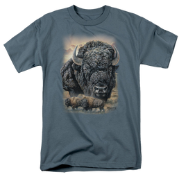 Wild Wings Sunset Buffalo - Men's Regular Fit T-Shirt Men's Regular Fit T-Shirt Wild Wings   
