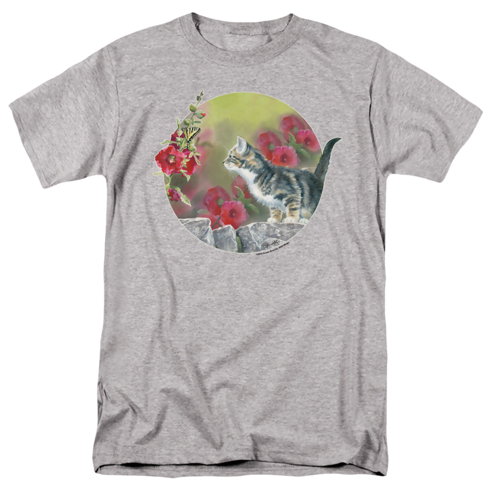 Wild Wings Kitten Flowers - Men's Regular Fit T-Shirt Men's Regular Fit T-Shirt Wild Wings   