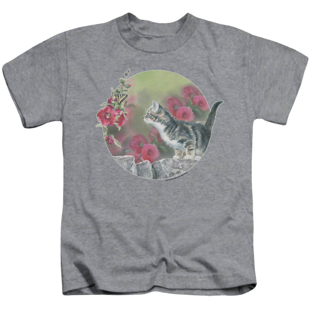 Wild Wings Kitten Flowers - Kid's T-Shirt Kid's T-Shirt (Ages 4-7) Wild Wings   