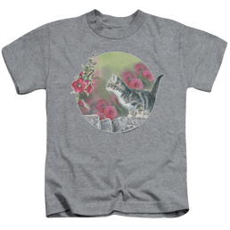Wild Wings Kitten Flowers - Kid's T-Shirt Kid's T-Shirt (Ages 4-7) Wild Wings   
