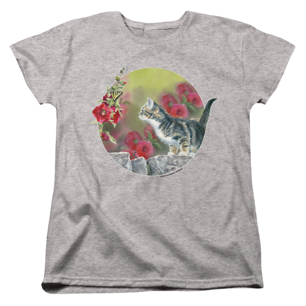 Wild Wings Kitten Flowers - Women's T-Shirt Women's T-Shirt Wild Wings   