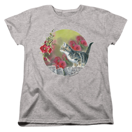 Wild Wings Kitten Flowers - Women's T-Shirt Women's T-Shirt Wild Wings   