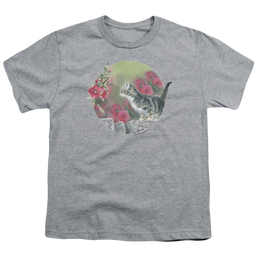 Wild Wings Kitten Flowers - Youth T-Shirt Youth T-Shirt (Ages 8-12) Wild Wings   