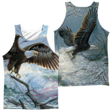 Wild Wings American Eagle (Front/Back Print) - Men's All Over Print Tank Top Men's All Over Print Tank Wild Wings   
