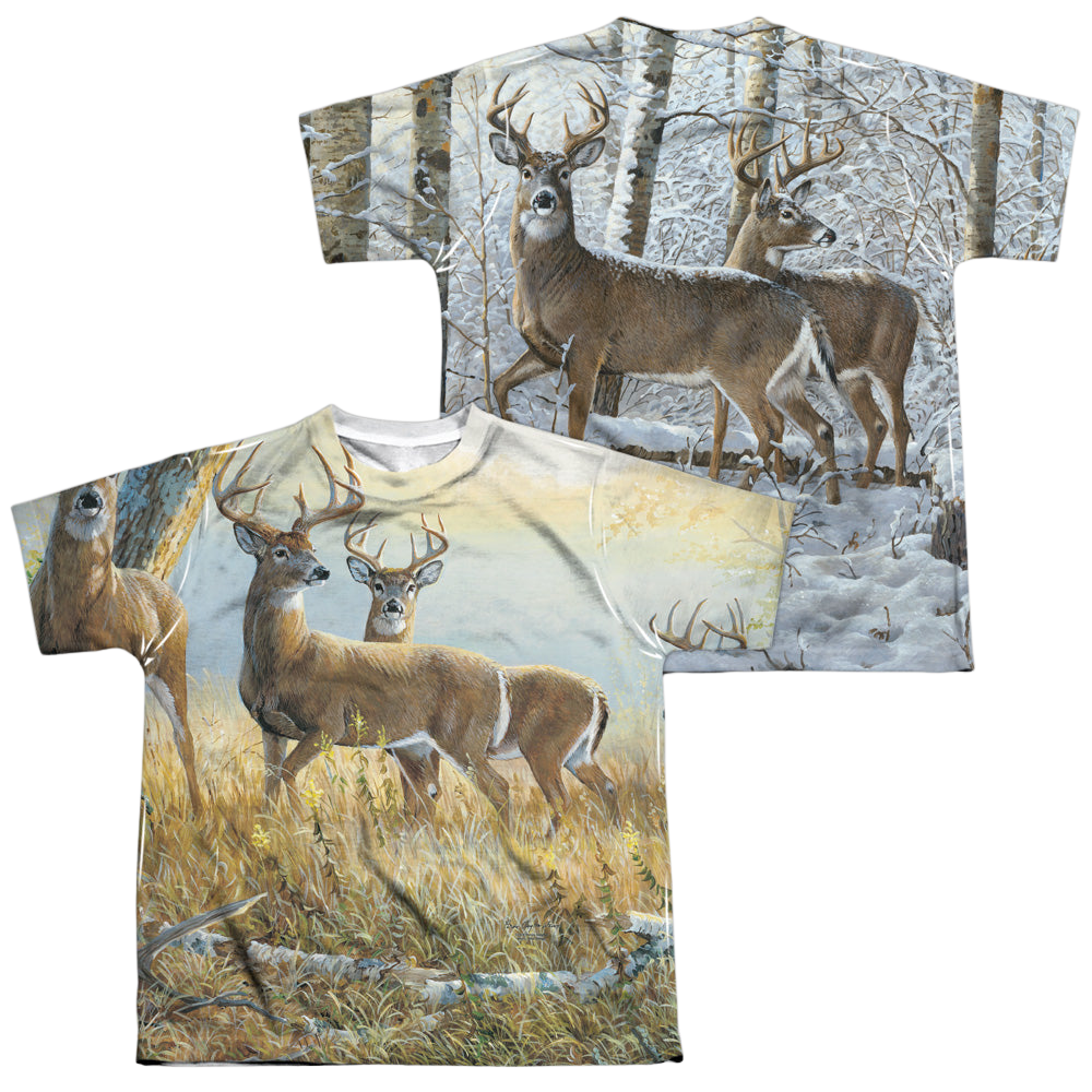 Wild Wings Warm And Cold - Youth All-Over Print T-Shirt Youth All-Over Print T-Shirt (Ages 8-12) Wild Wings   