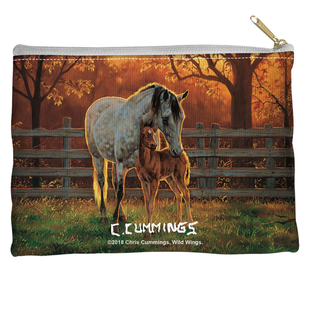 Wild Wings Mother And Child - Straight Bottom Accessory Pouch Straight Bottom Accessory Pouches Wild Wings   