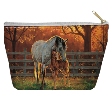 Wild Wings Mother And Child - Straight Bottom Accessory tapered bottom pouch