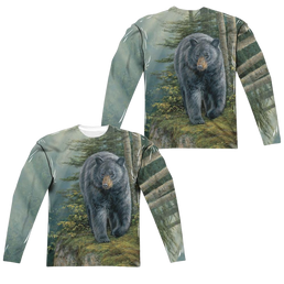 Wild Wings Black Bear (Front/Back Print) - Men's All-Over Print Long Sleeve Men's All-Over Print Long Sleeve Wild Wings   