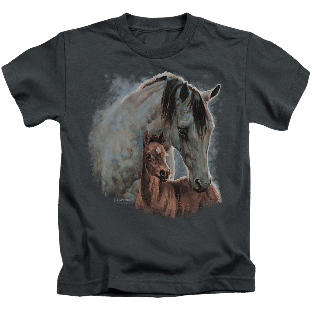Wild Wings Painted Horses - Kid's T-Shirt Kid's T-Shirt (Ages 4-7) Wild Wings   