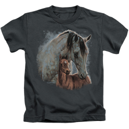 Wild Wings Painted Horses - Kid's T-Shirt Kid's T-Shirt (Ages 4-7) Wild Wings   
