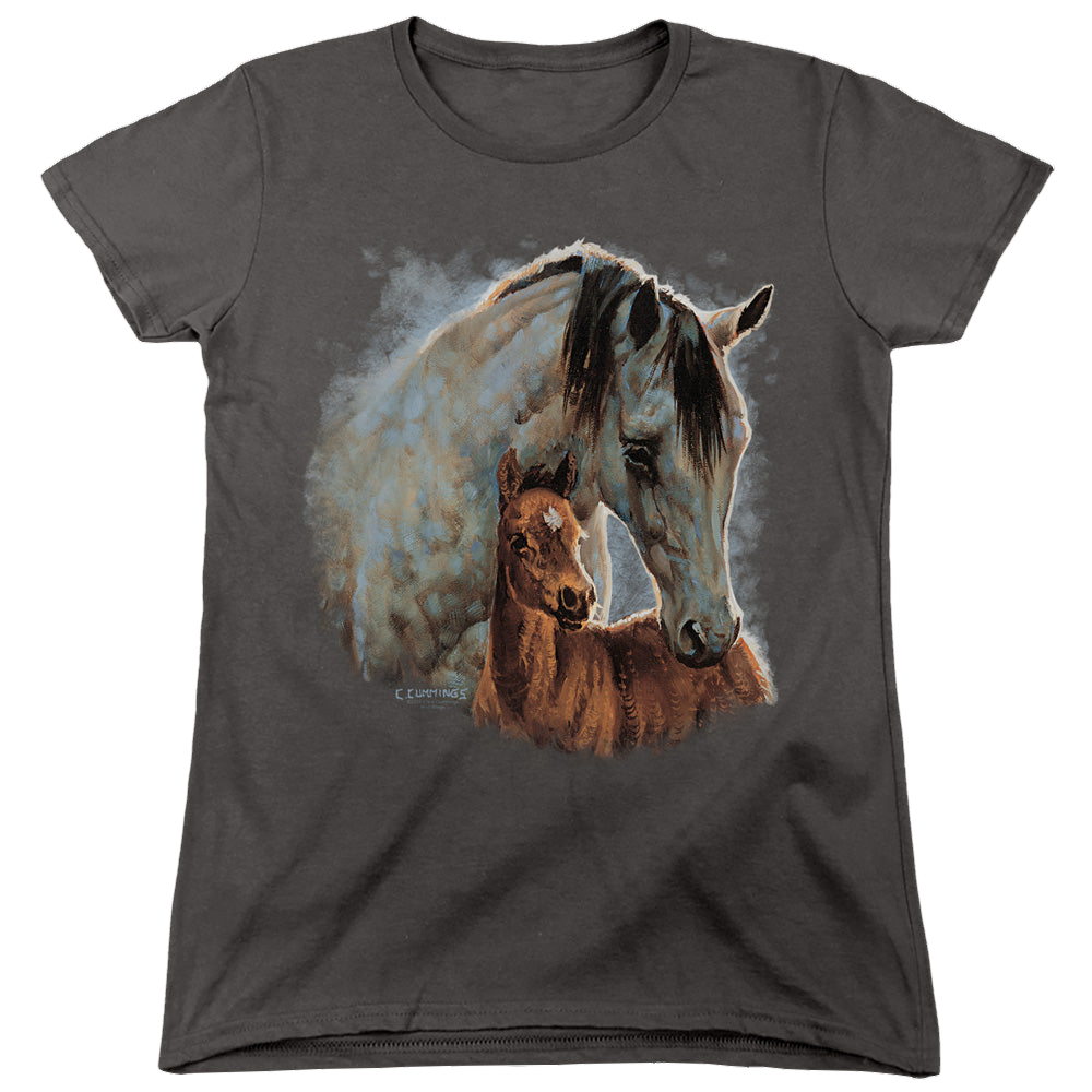 Wild Wings Painted Horses - Women's T-Shirt Women's T-Shirt Wild Wings   
