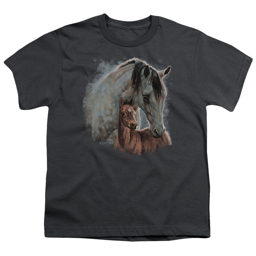 Wild Wings Painted Horses - Youth T-Shirt Youth T-Shirt (Ages 8-12) Wild Wings   