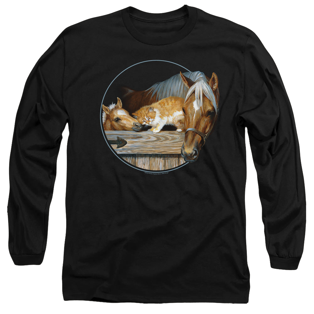 Wild Wings Everyone Loves Kitty - Men's Long Sleeve T-Shirt Men's Long Sleeve T-Shirt Wild Wings   