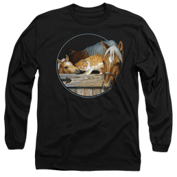 Wild Wings Everyone Loves Kitty - Men's Long Sleeve T-Shirt Men's Long Sleeve T-Shirt Wild Wings   