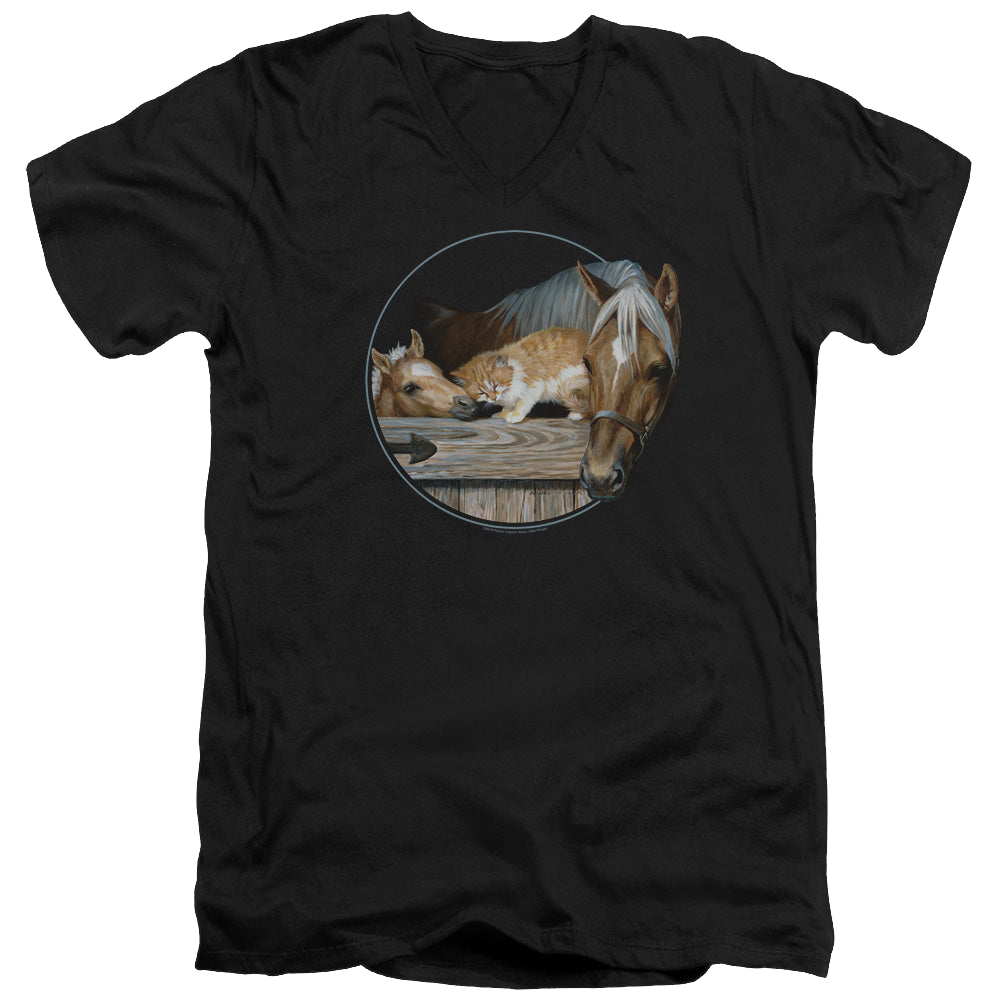 Wild Wings Everyone Loves Kitty - Men's V-Neck T-Shirt Men's V-Neck T-Shirt Wild Wings   