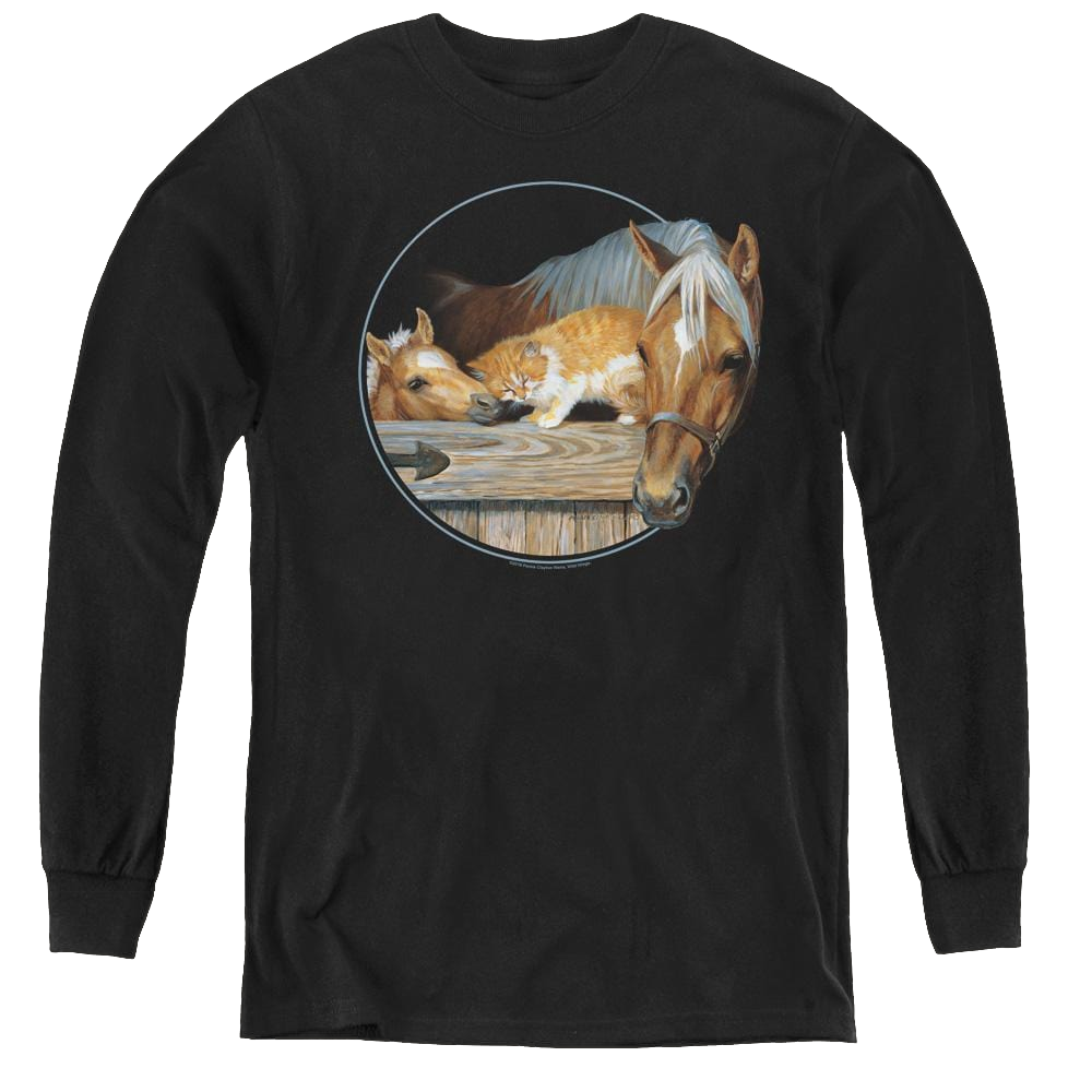 Wild Wings Everyone Loves Kitty - Youth Long Sleeve T-Shirt Youth Long Sleeve T-Shirt Wild Wings   