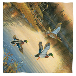 Wild Wings Ducks On The Lake - Bandana Bandanas Wild Wings   