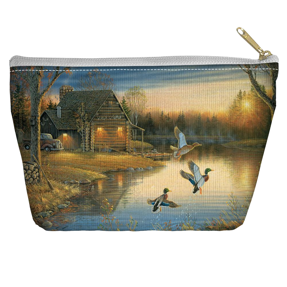 Wild Wings Ducks On The Lake - Straight Bottom Accessory Pouch T Bottom Accessory Pouches Wild Wings   