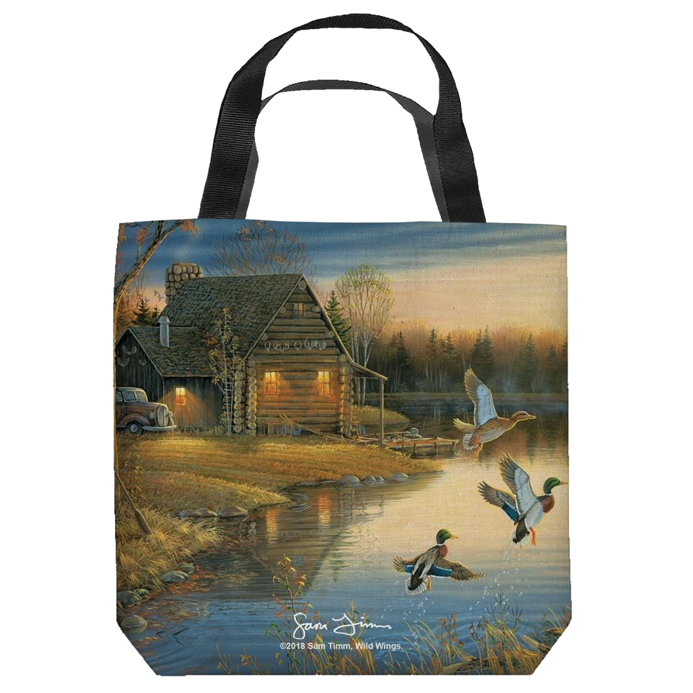Wild Wings Ducks On The Lake - Tote Bag Tote Bags Wild Wings   