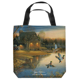Wild Wings Ducks On The Lake - Tote Bag Tote Bags Wild Wings   