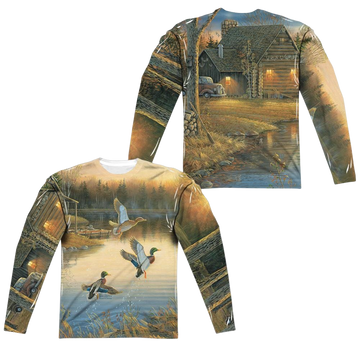 Wild Wings Ducks Over Water men's all-over print long sleeve