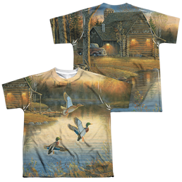 Wild Wings Ducks Over Water (Front/Back Print) - Youth All-Over Print T-Shirt Youth All-Over Print T-Shirt (Ages 8-12) Wild Wings   