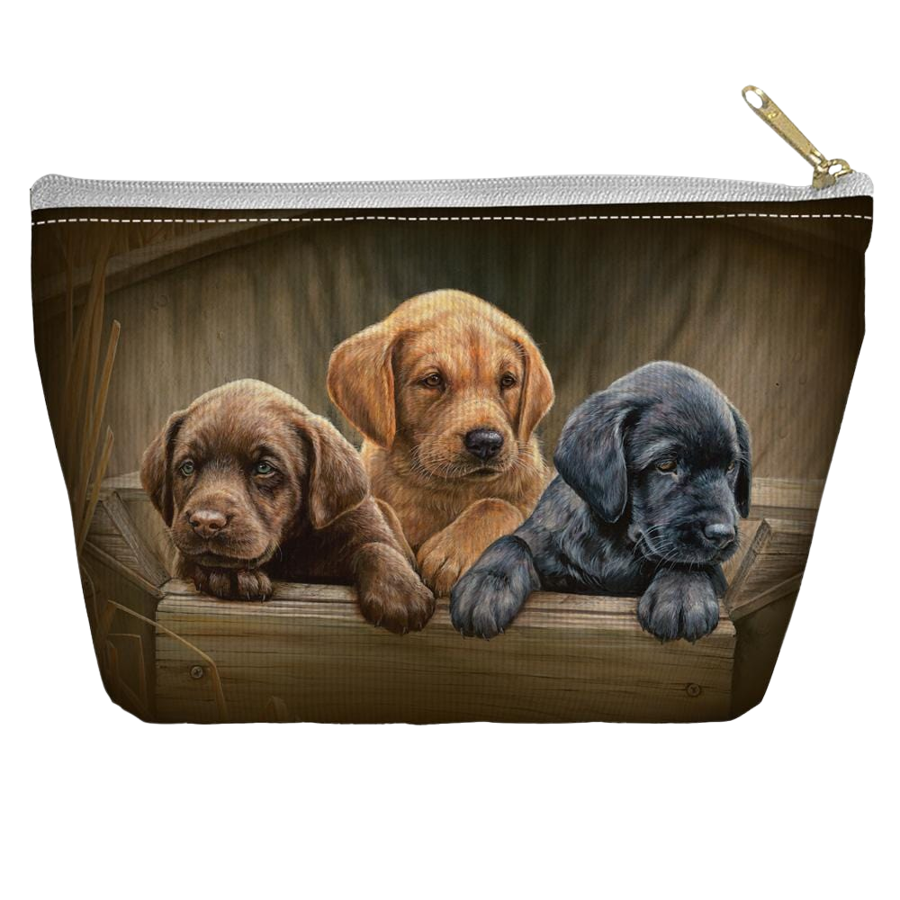 Wild Wings Puppies - T Bottom Accessory Pouch T Bottom Accessory Pouches Wild Wings   