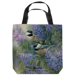 Wild Wings Chickadees - Tote Bag Tote Bags Wild Wings   