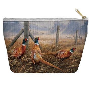 Wild Wings Pleasant Pheasants - Straight Bottom Accessory tapered bottom pouch