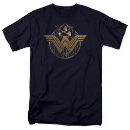 Wonder Woman Power Stance And Emblem Men's Regular Fit T-Shirt Men's Regular Fit T-Shirt Wonder Woman   