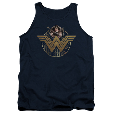 Wonder Woman Power Stance And Emblem Men's Tank Men's Tank Wonder Woman   