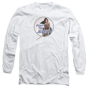 Wonder Woman Fight For Justice Men's Long Sleeve T-Shirt Men's Long Sleeve T-Shirt Wonder Woman   