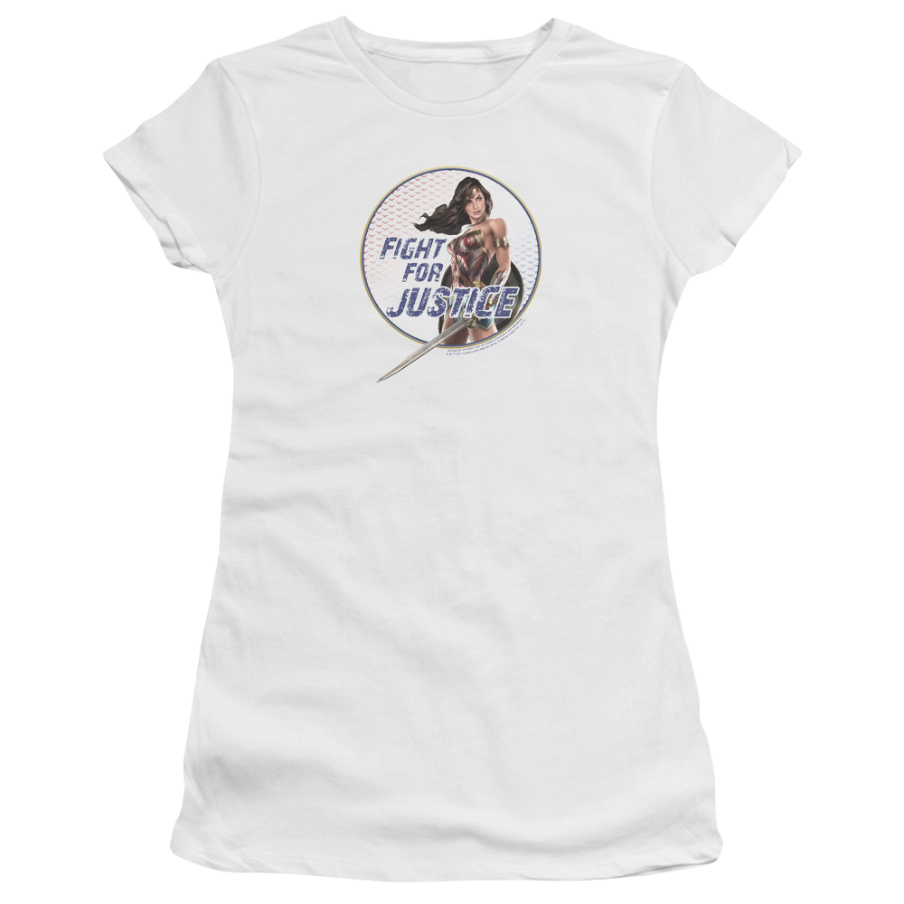 Wonder Woman Fight For Justice Juniors T-Shirt Juniors T-Shirt Wonder Woman   