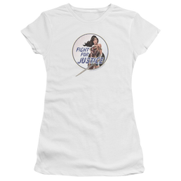 Wonder Woman Fight For Justice Juniors T-Shirt Juniors T-Shirt Wonder Woman   