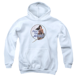 Wonder Woman Movie Fight For Justice - Youth Hoodie Youth Hoodie (Ages 8-12) Wonder Woman   